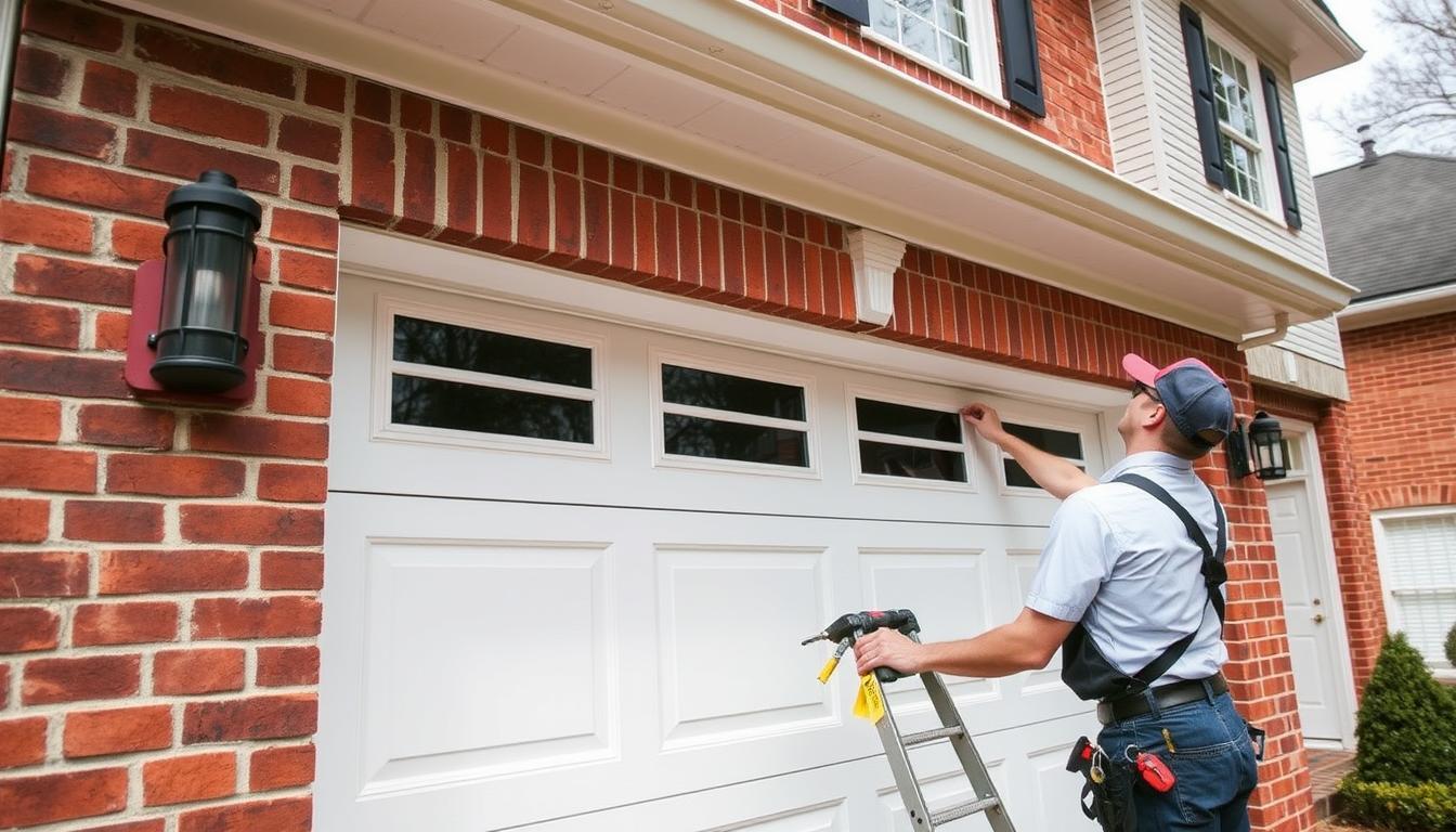 Emergency garage door service technician