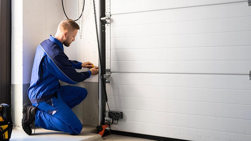 Preventive maintenance and inspection of garage door